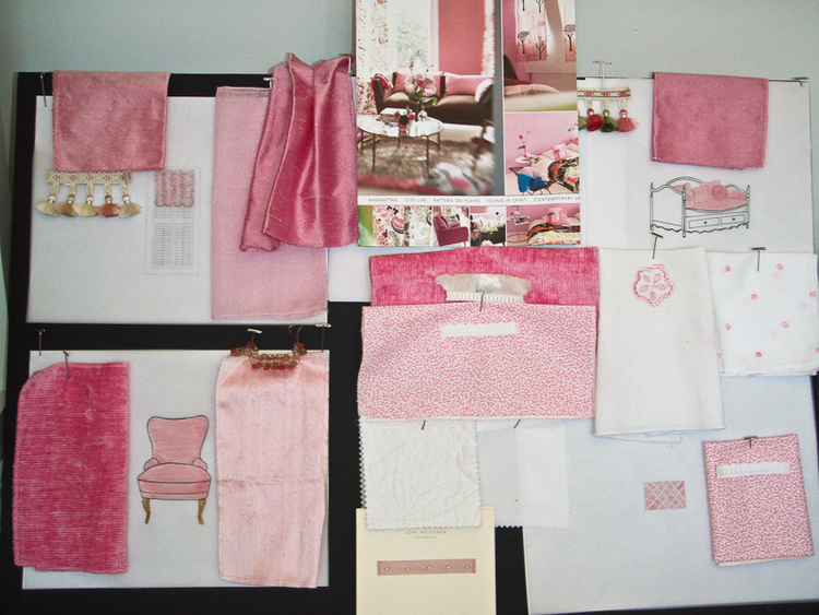 Design Box for a Child039s Room in Pink